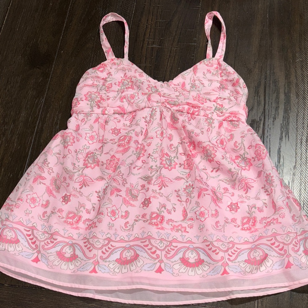 Floral Pink  Top